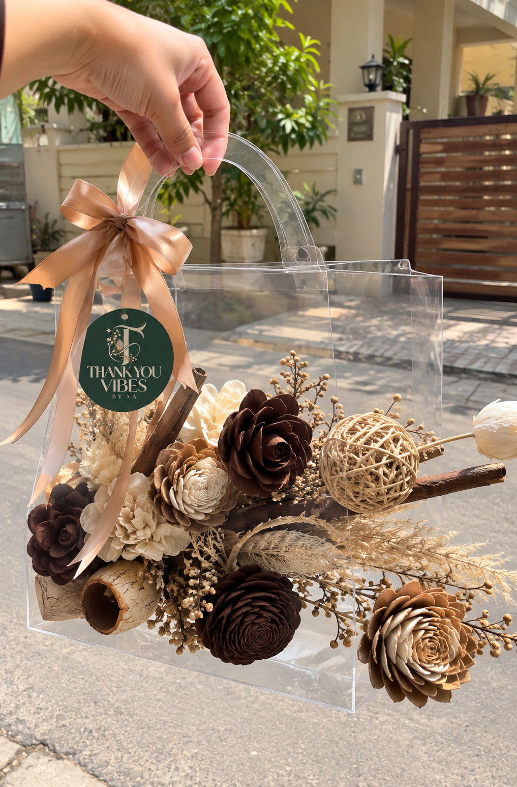 Rustic Elegance – Dried Flower Gift Bag